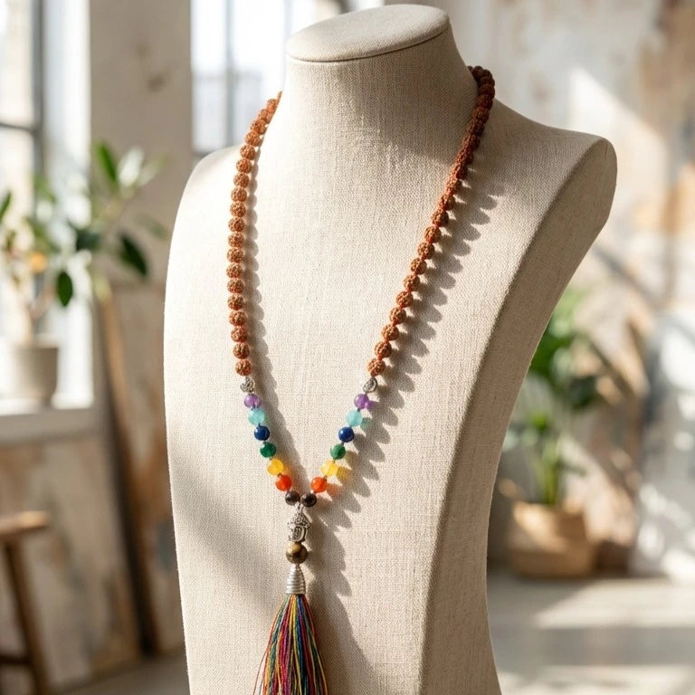 7 Chakra Rudraksha Mala