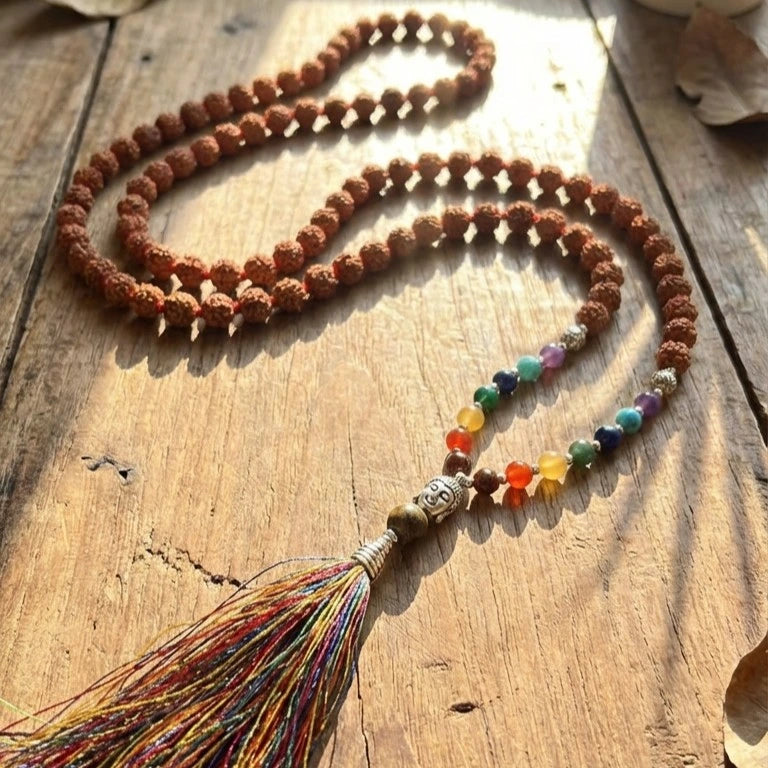 7 Chakra Rudraksha Mala
