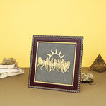 7 Horses Raw Pyrite Frame in Gold Finish