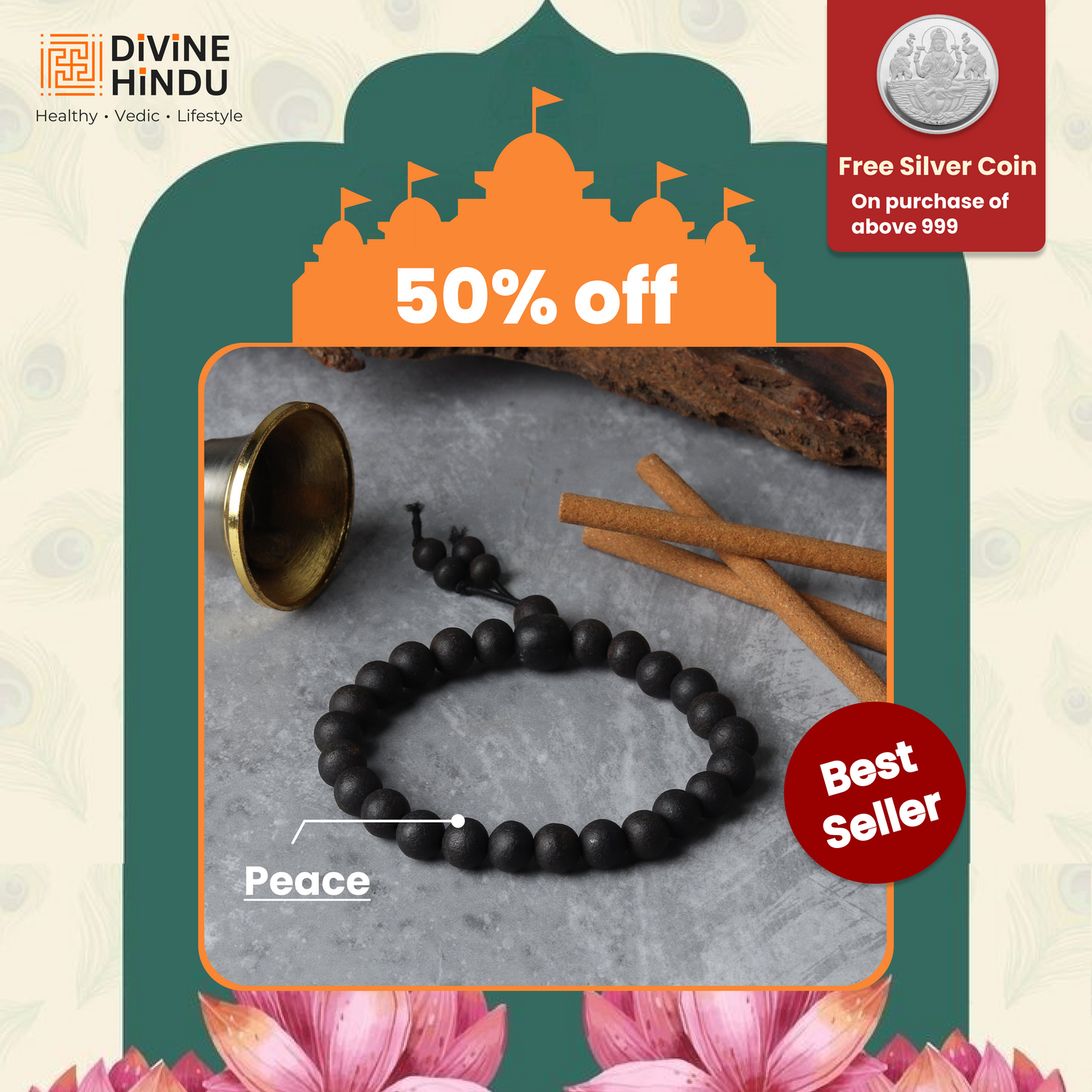 Karungali Malai Bracelet with Govt. Certification
