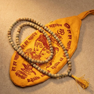 Shuddhi Jaap Combo: Original Kapoor Mala & Premium Jaap Bag