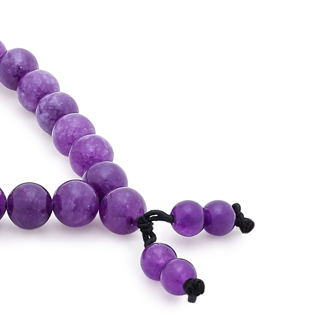 Amethyst Stone Bracelet Small Closeup