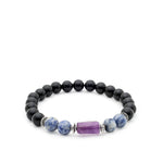 Black Tourmaline Bracelet (Kumbh Rashi) Aquarius Closeup