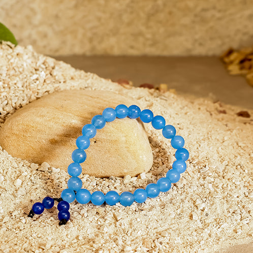 Blue Topaz Stone Bracelet Creative