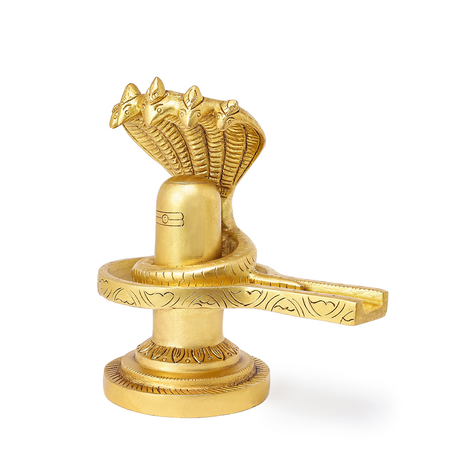 Brass Shivalinga Statue
