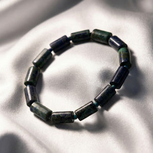 Lapis Lazuli Rectangular Stone Bracelet