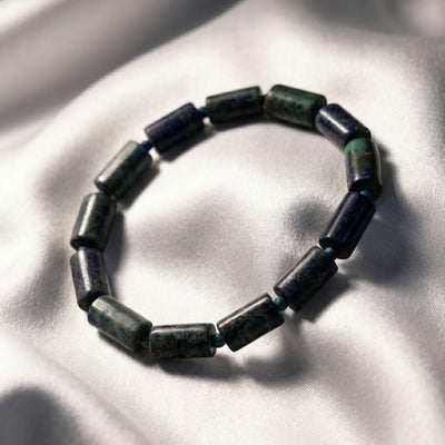 Lapis Lazuli Rectangular Stone Bracelet