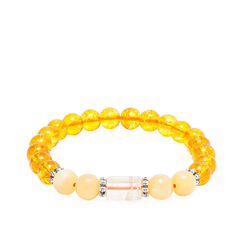 Citrine Bracelet (Dhanu Rashi) Sagittarius white bg