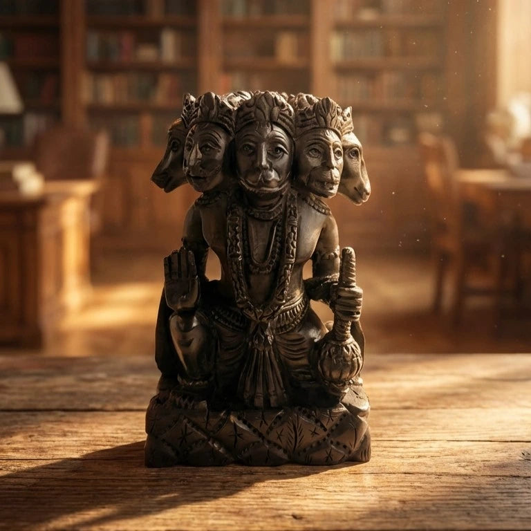 Karungali Panchamukhi Hanuman Idol