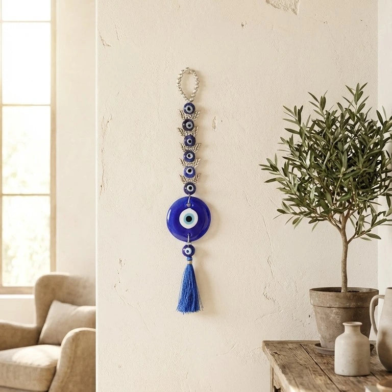 Evil Eye Wall Hanging Silver