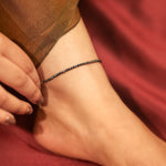 Raw Pyrite Anklet for Women