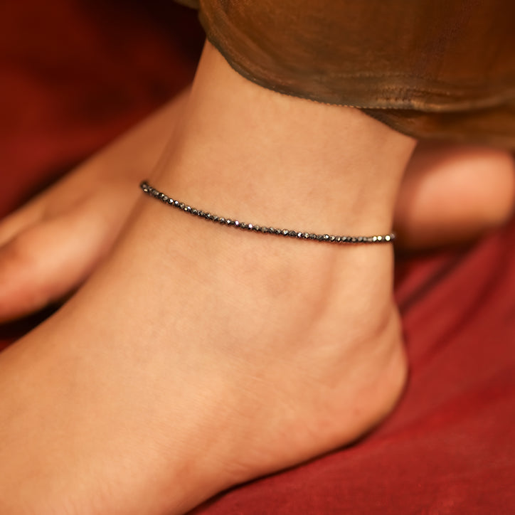 Raw Pyrite Anklet Online