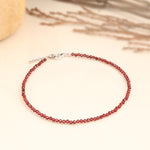 Red Garnet Anklet