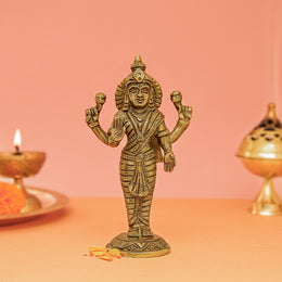 Goddess Lakshmi Brass Idol