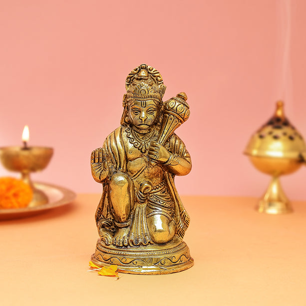 Lord Hanuman Brass Idol