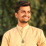 Raw Pyrite Stone Pendant on Silver Chain