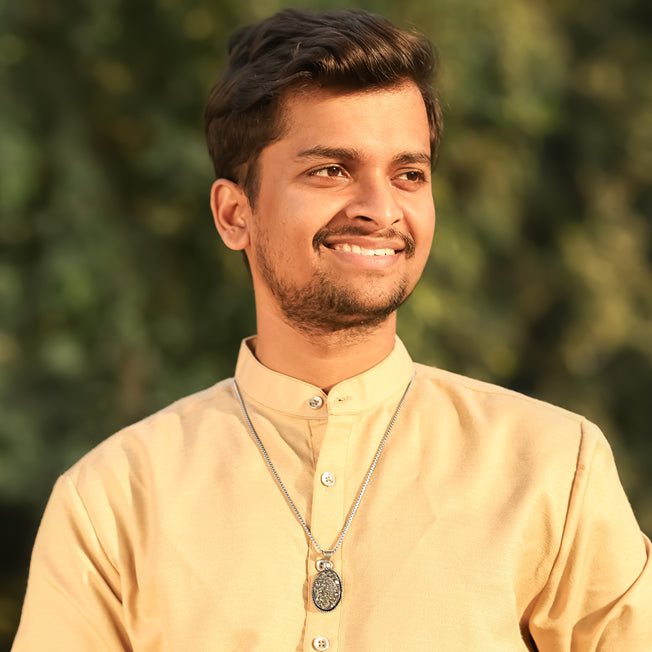 Raw Pyrite Stone Pendant on Silver Chain