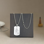 Silver Plated Hanuman Chalisa Pendant