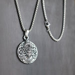 Silver Plated Bajrangbali Mukh Pendant