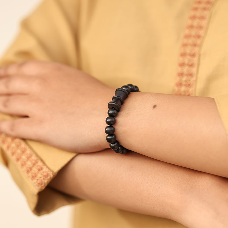 Karungali Malai Damru Bracelet with Govt. Certification