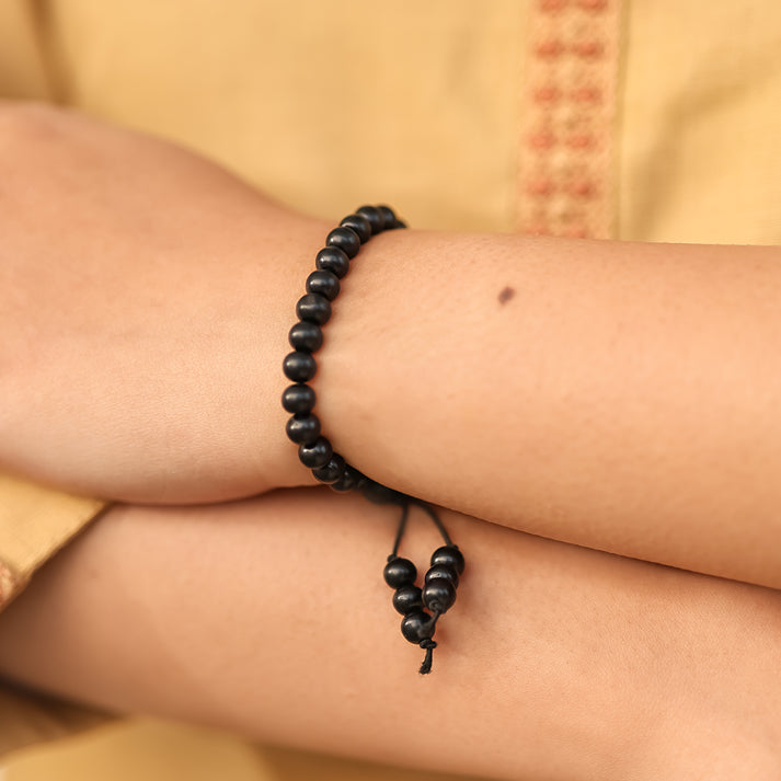 Karungali Malai Bracelet (Kids) with Govt. Certification