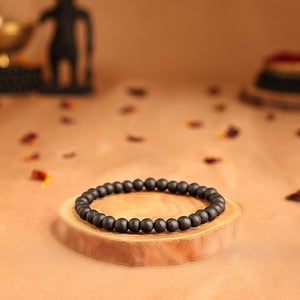 Divine Ebony Wood Karungali Malai Bracelet (Kids) with Govt. Certification