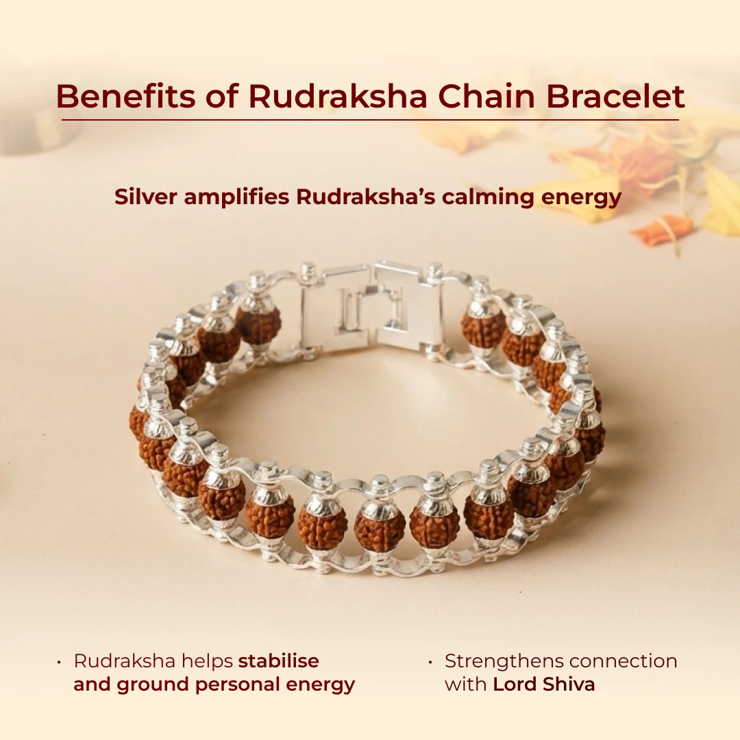 Rudraksha Chain Bracelet