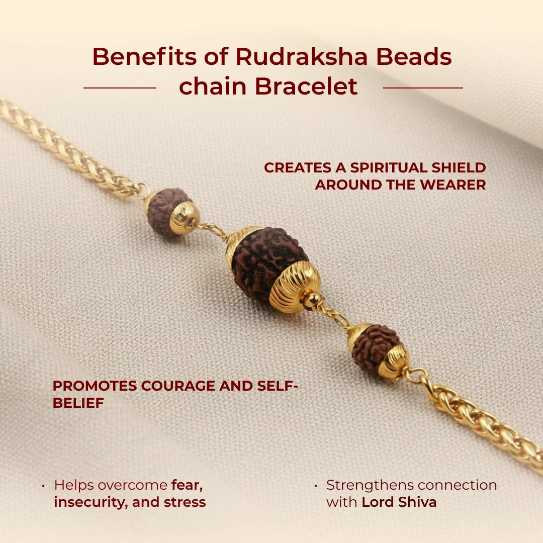 Rudraksha Beads chain Bracelet