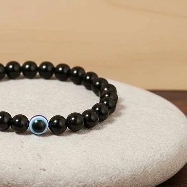 Black Obsidian Evil Eye Bracelet