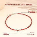 Red Garnet Anklet