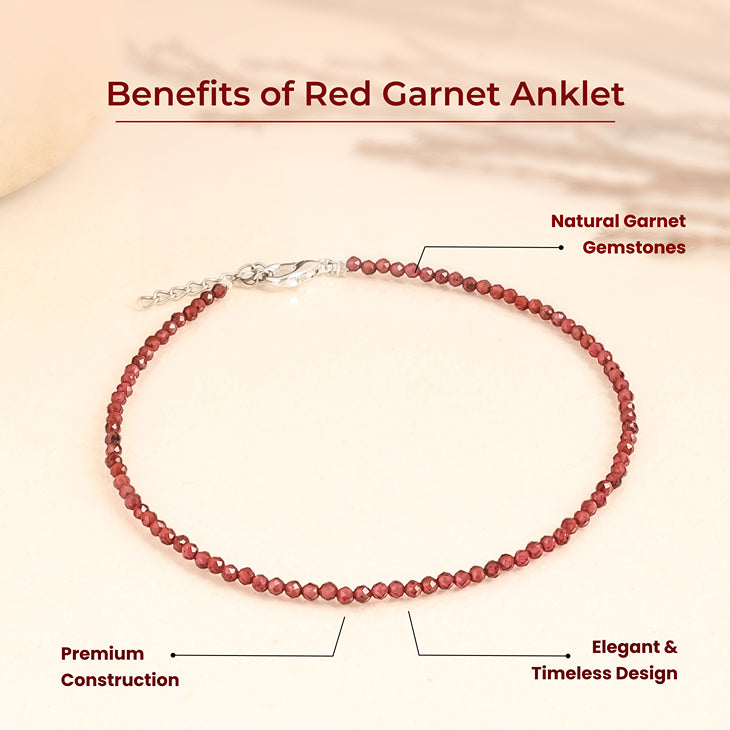 Red Garnet Anklet