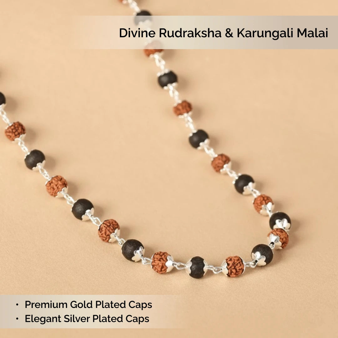 Divine Rudraksha & Karungali Malai | Govt. Lab Certified