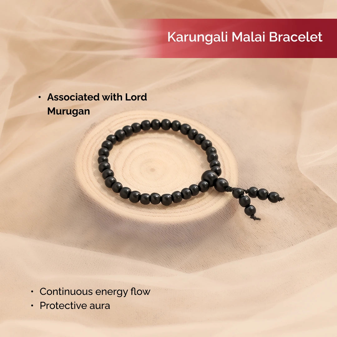 Karungali Malai Bracelet with Govt. Certification