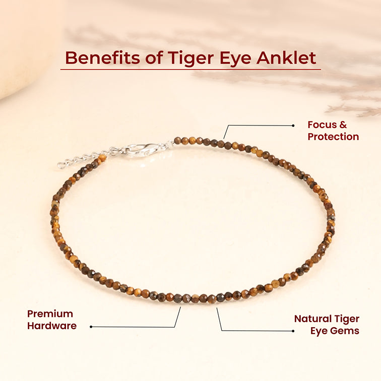 Tiger Eye Anklet