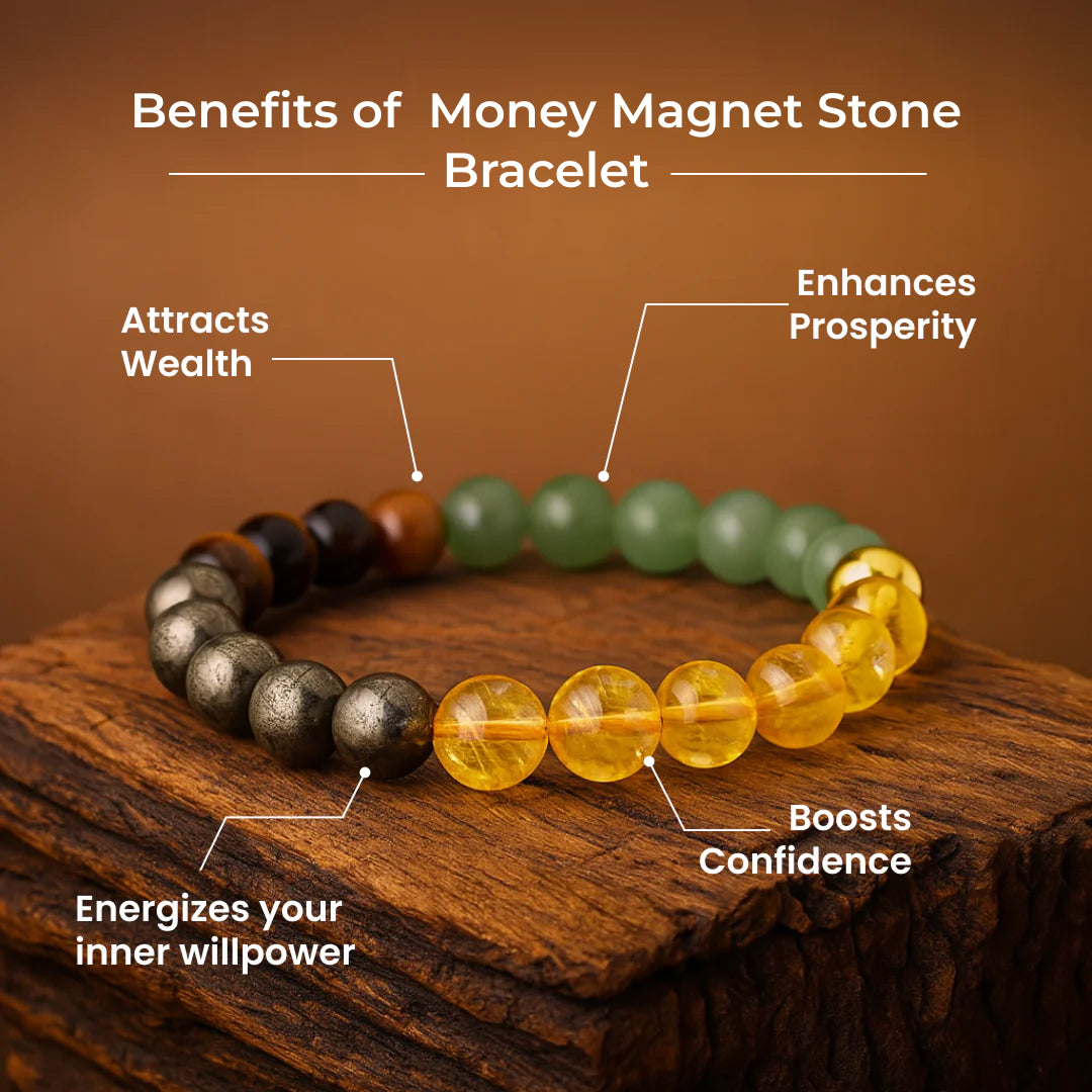 Money Magnet Stone Bracelet