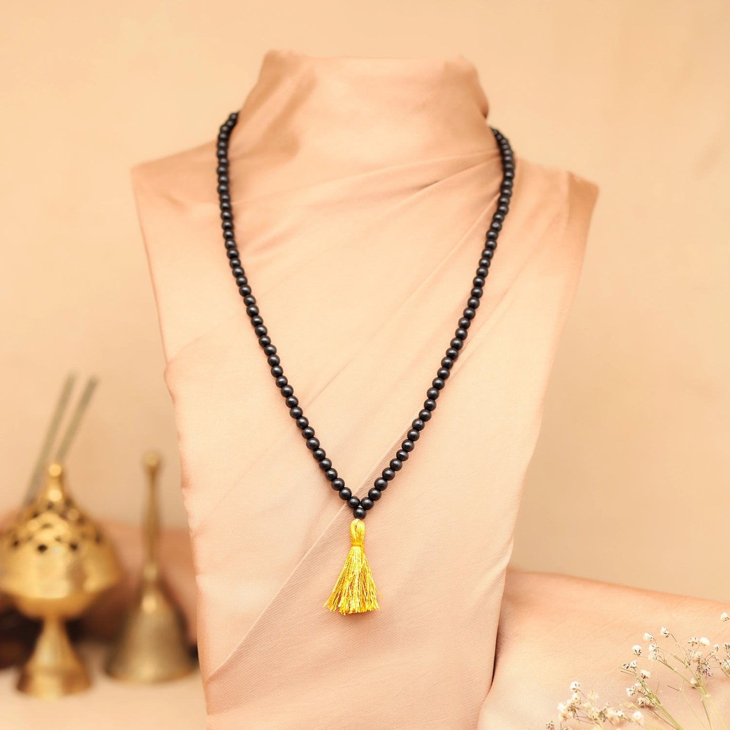 Original Karungali Malai 108-Beads Ebony Wood with Govt. Certified