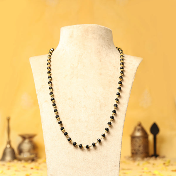 Divine Karungali Malai with Gold Capped Beads | Govt Lab Certified