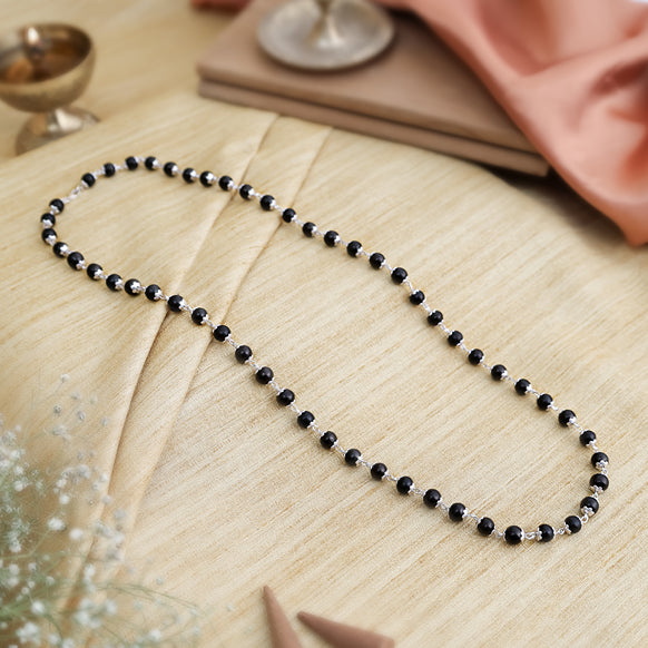 925 Sterling Silver Karungali Necklace