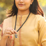 Karungali Malai with Lord Murgan Pendant Lifestyle Female