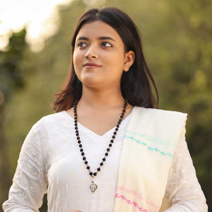 Karungali Malai (Copper wire) with Vel Pendant Lifestyle Female