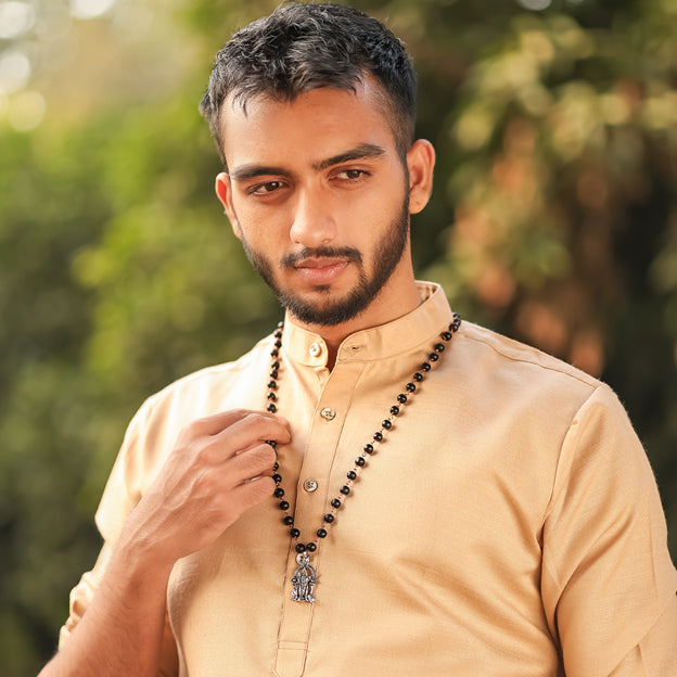 Karungali Malai (Copper wire) with Lord Murgan Pendant Lifestyle Men