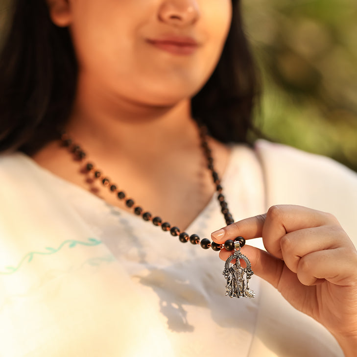 Karungali Malai (Copper wire) with Lord Murgan Pendant Lifestyle Women 