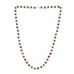 Divine Rudraksha Necklace - 54 Bead Silver