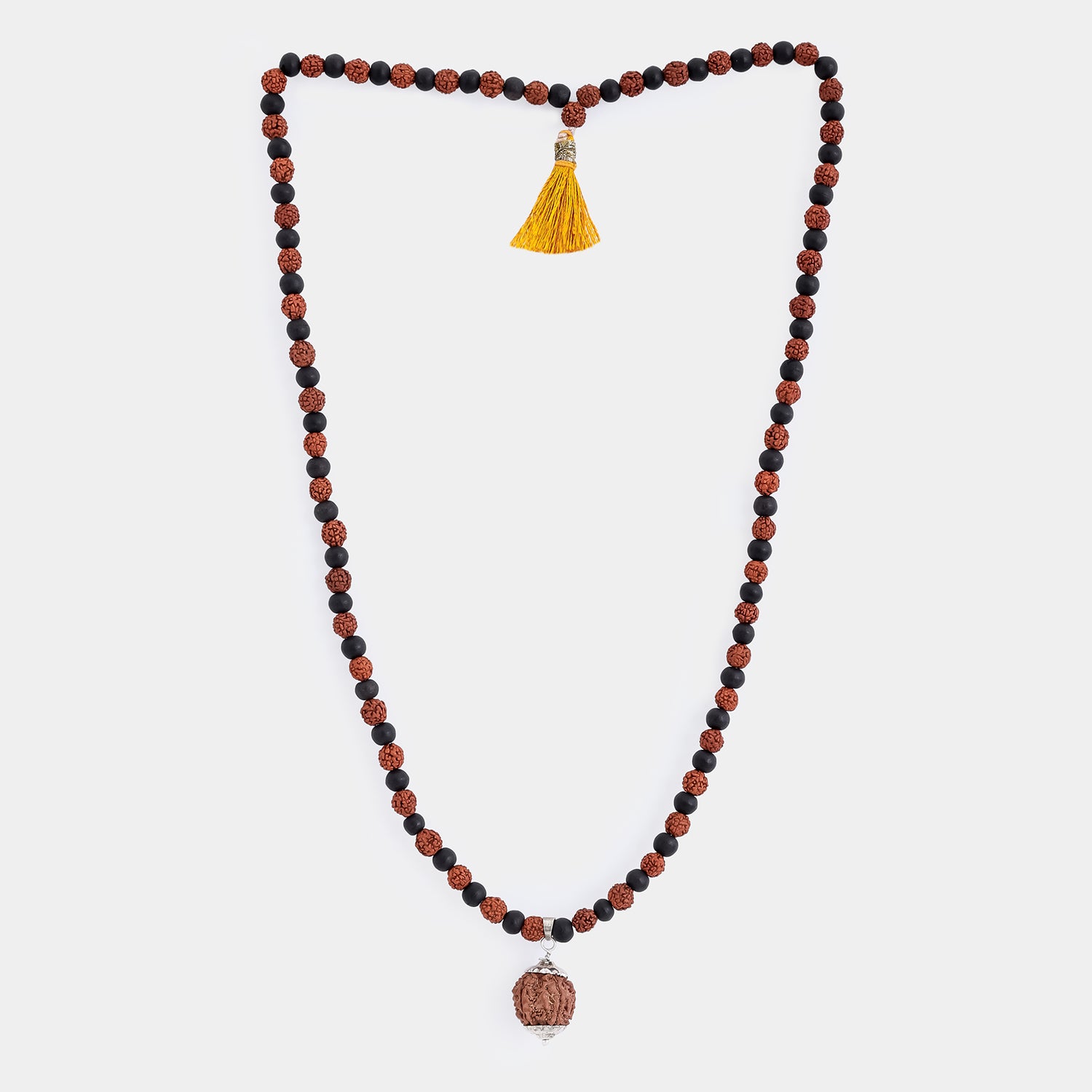 Own Pandit Karungali & Rudraksha Mala with Sacred Mukhi Rudraksha