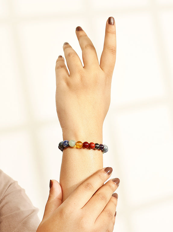 Divine Chakra Healing Bracelet – 7 Powerful Stones for Balance & Energy