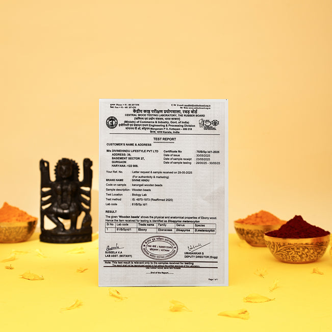 Divine Hindu Goddess Kali Maa Karungali Idol with Certificate