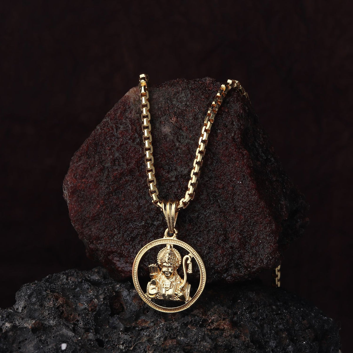 Buy Divine Hindu Gold Plated Shree Ram Pendant Chain Necklace