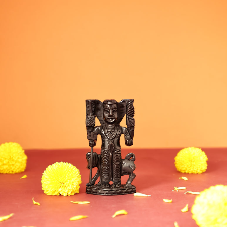 Divine Hindu Lord Vamana Swamy Karungali Idol – Ebony Wood

