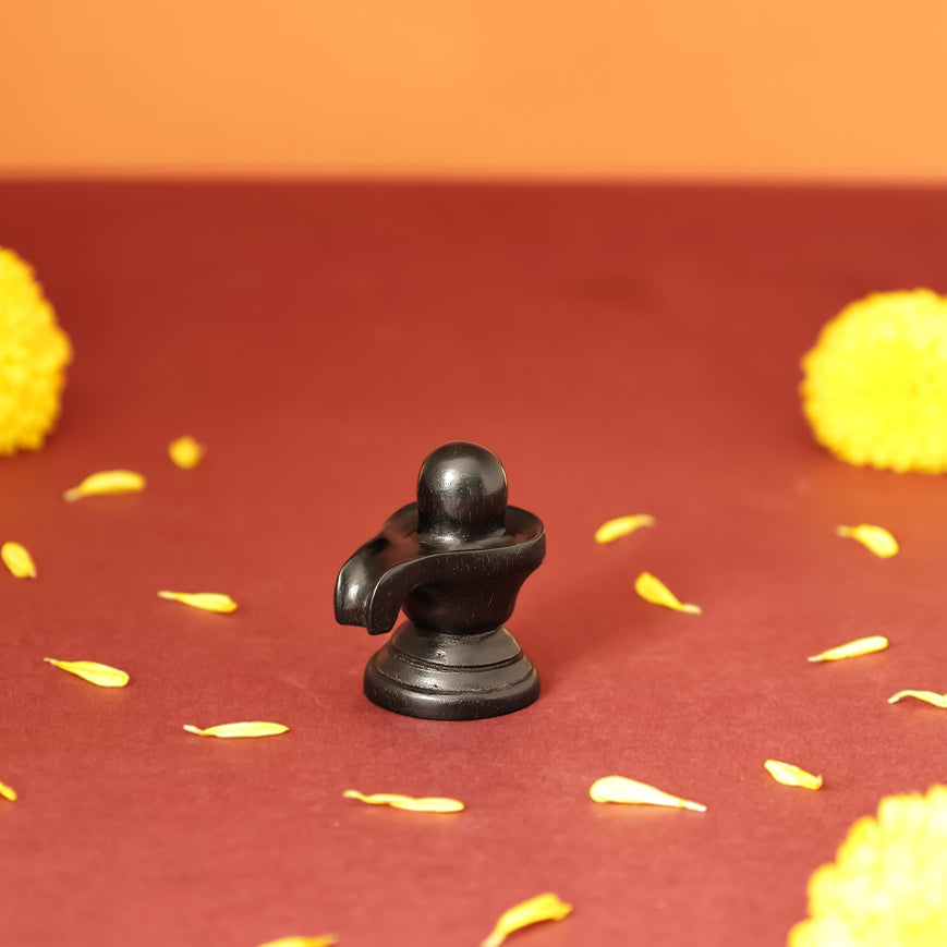 Divine Hindu Shivling Karungali Idol – Ebony Wood