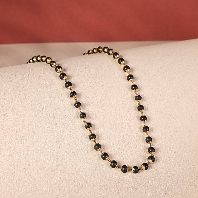 Divine Karungali Malai with Gold Capped Beads | Govt Lab Certified